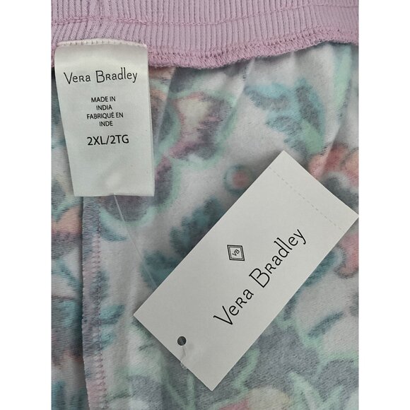 Vera Bradley French Terry Shorts 2XL Cloud Vine Multi Floral Print - Picture 3 of 12